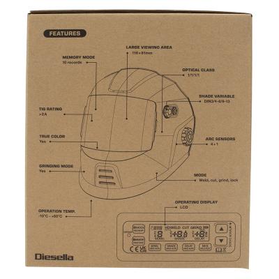 Digital svejsehjelm VIPER (GRÅ) DIN3/4-8/9-13